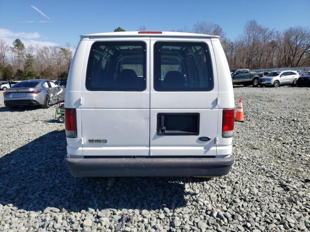 1FTNE14W37DB34788 - 2007 FORD ECONOLINE E150 VAN WHITE photo 6