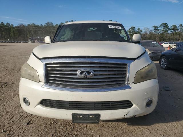 JN8AZ2NF0C9519461 - 2012 INFINITI QX56 WHITE photo 5