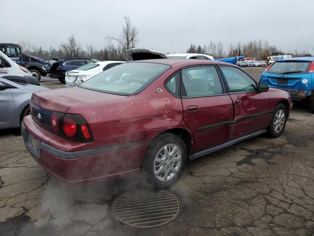 2G1WF52E759308013 - 2005 CHEVROLET IMPALA MAROON photo 3