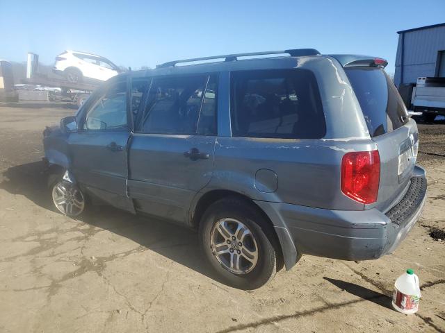 5FNYF18445B066087 - 2005 HONDA PILOT EX BLUE photo 2