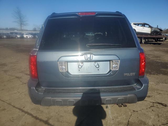 5FNYF18445B066087 - 2005 HONDA PILOT EX BLUE photo 6