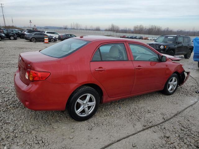 2T1BU4EE0AC521493 - 2010 TOYOTA COROLLA BASE RED photo 3