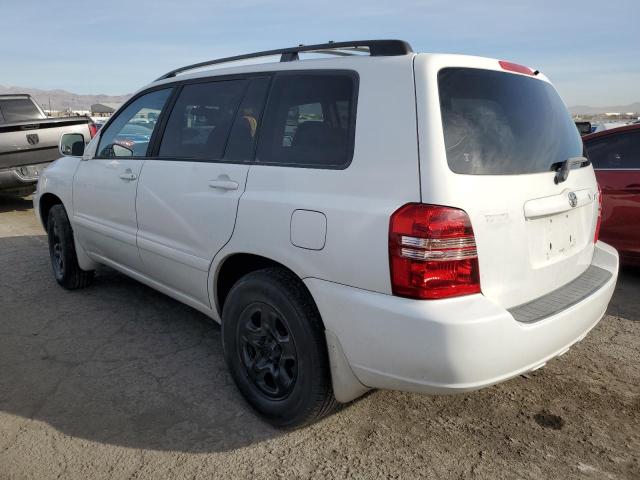 JTEGD21A220031688 - 2002 TOYOTA HIGHLANDER WHITE photo 2