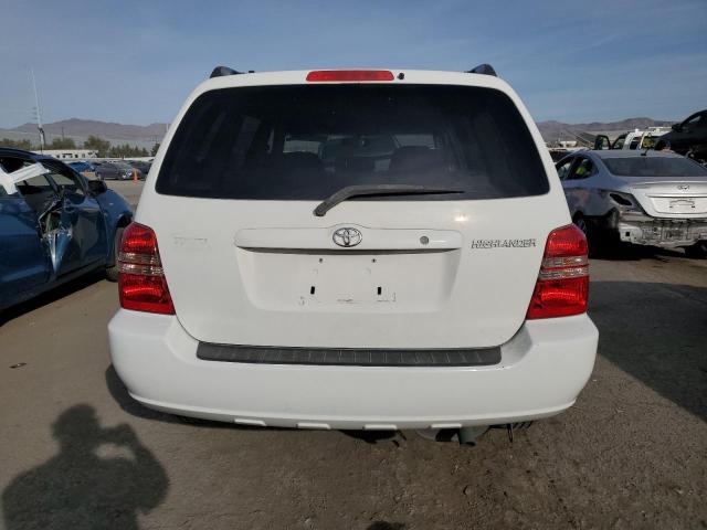 JTEGD21A220031688 - 2002 TOYOTA HIGHLANDER WHITE photo 6