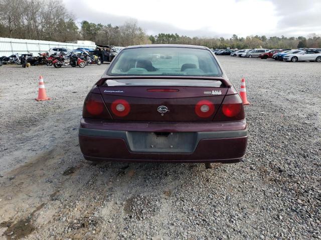 2G1WF52E439371907 - 2003 CHEVROLET IMPALA BURGUNDY photo 6