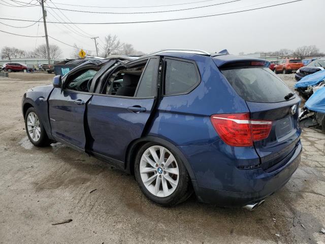 5UXWX9C57G0D80340 - 2016 BMW X3 XDRIVE28I BLUE photo 2