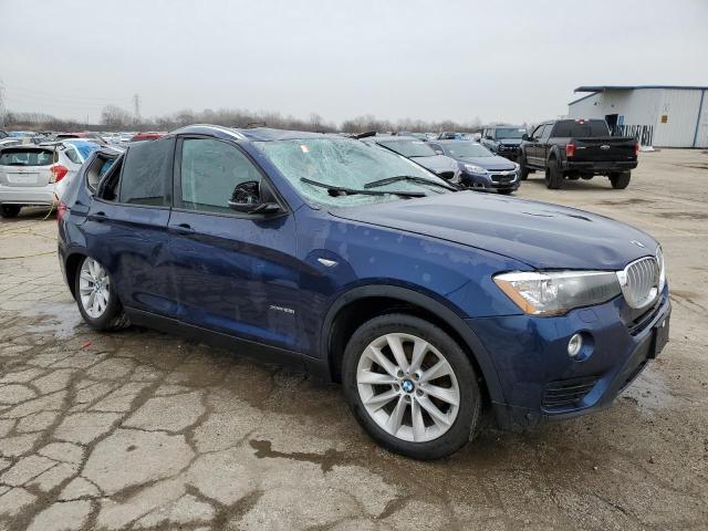 5UXWX9C57G0D80340 - 2016 BMW X3 XDRIVE28I BLUE photo 4