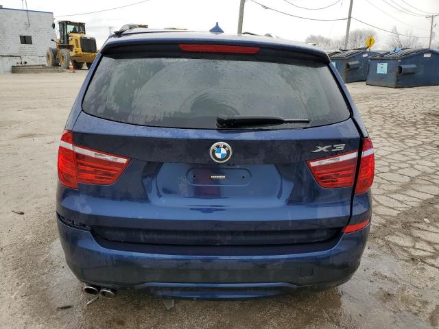 5UXWX9C57G0D80340 - 2016 BMW X3 XDRIVE28I BLUE photo 6