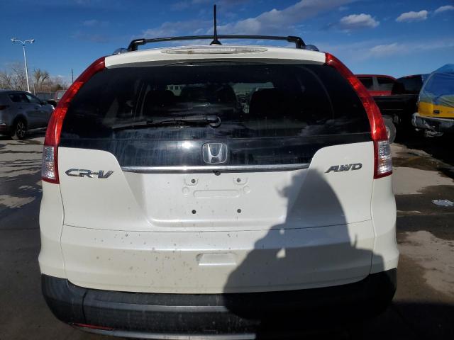 5J6RM4H77CL053053 - 2012 HONDA CR-V EXL WHITE photo 6