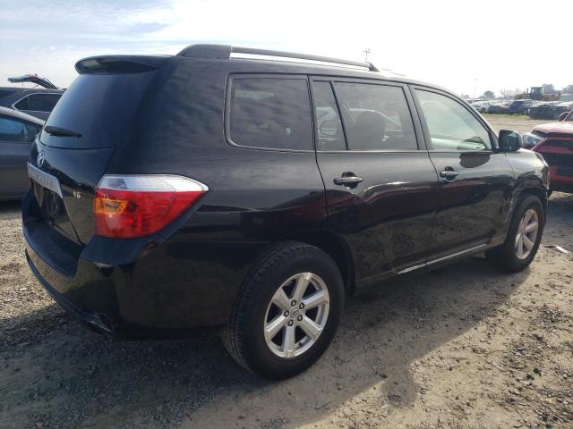 JTEDS41A982065421 - 2008 TOYOTA HIGHLANDER BLACK photo 3