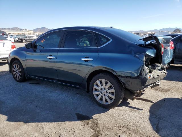 3N1AB7AP8FY334068 - 2015 NISSAN SENTRA S TEAL photo 2