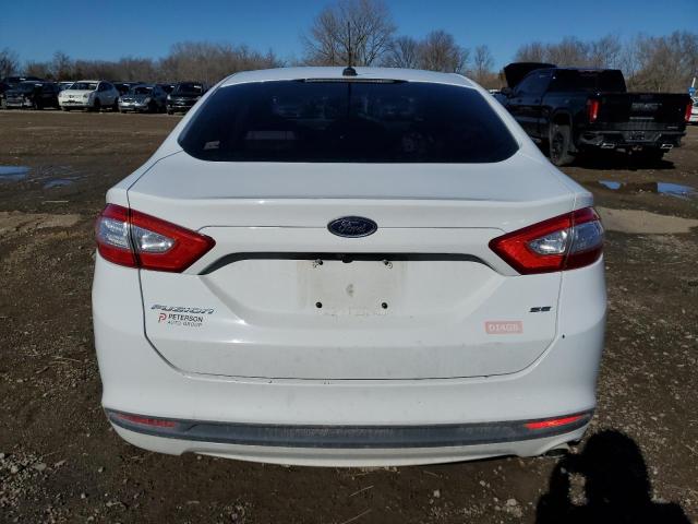 3FA6P0H78DR385780 - 2013 FORD FUSION SE WHITE photo 6