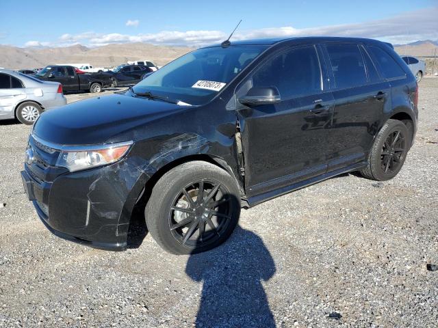 2FMDK3AK8DBE34485 - 2013 FORD EDGE SPORT BLACK photo 1