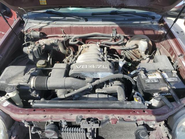 5TBRT34133S419778 - 2003 TOYOTA TUNDRA ACCESS CAB SR5 RED photo 11