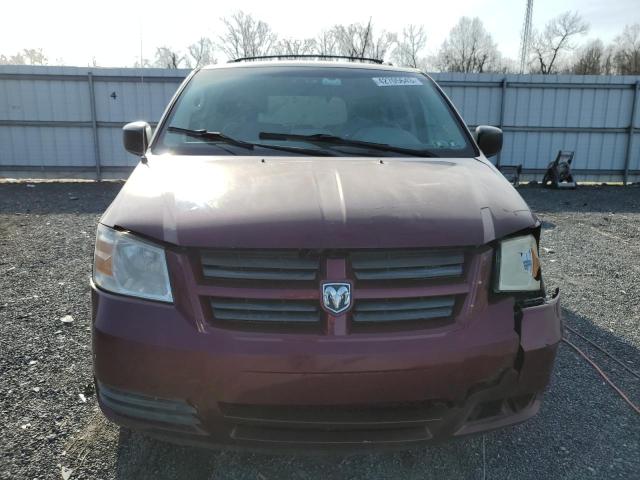 2D8HN44E59R596180 - 2009 DODGE GRAND CARA SE MAROON photo 5