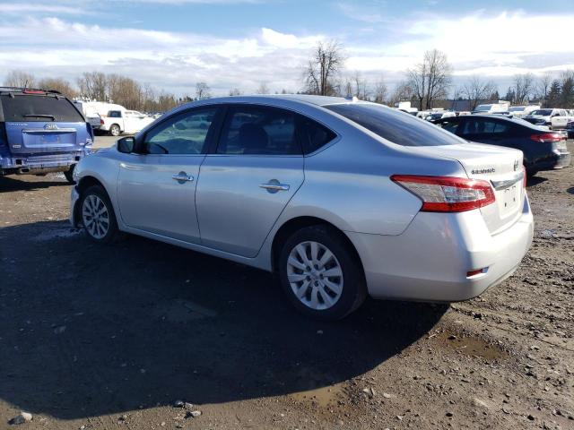 3N1AB7AP9FY307414 - 2015 NISSAN SENTRA S SILVER photo 2