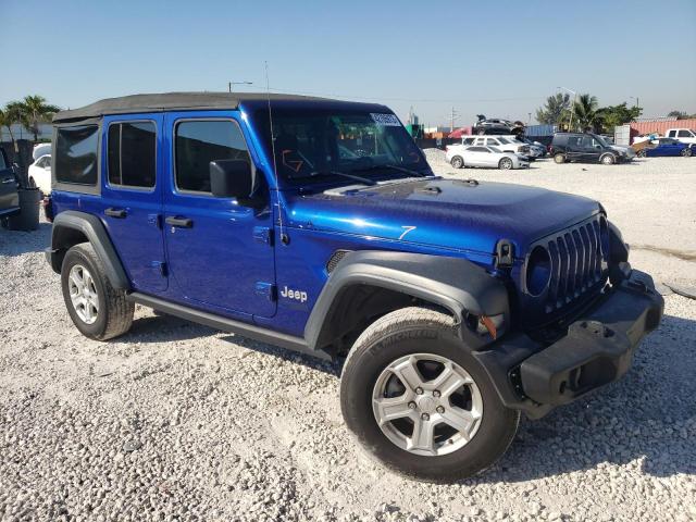 1C4HJXDG7JW181449 - 2018 JEEP WRANGLER U SPORT Синій фото 4
