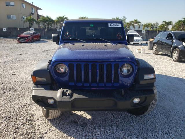 1C4HJXDG7JW181449 - 2018 JEEP WRANGLER U SPORT Синій фото 5