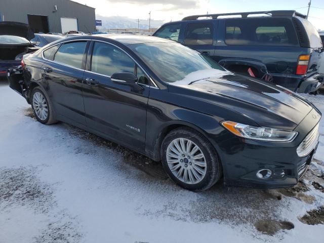 3FA6P0LU7ER192177 - 2014 FORD FUSION SE HYBRID BLACK photo 4