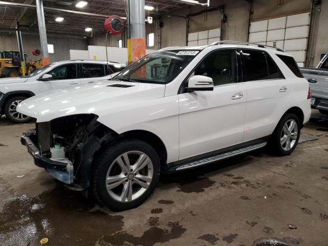 4JGDA5HB0EA439603 - 2014 MERCEDES-BENZ ML 350 4MATIC WHITE photo 1