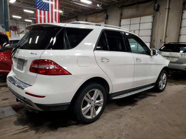 4JGDA5HB0EA439603 - 2014 MERCEDES-BENZ ML 350 4MATIC WHITE photo 3