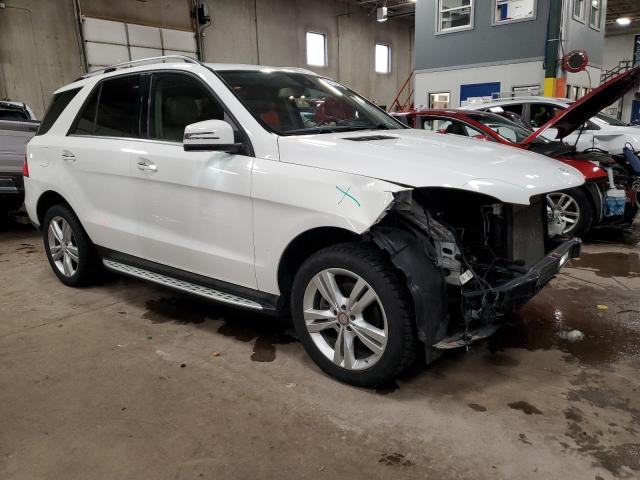 4JGDA5HB0EA439603 - 2014 MERCEDES-BENZ ML 350 4MATIC WHITE photo 4