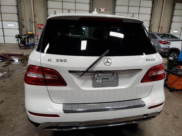 4JGDA5HB0EA439603 - 2014 MERCEDES-BENZ ML 350 4MATIC WHITE photo 6