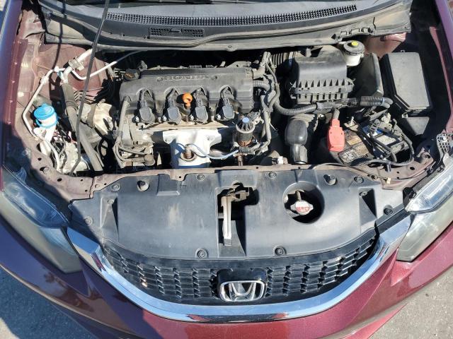 19XFB2F92FE010373 - 2015 HONDA CIVIC EXL წითელი ფოტო 11