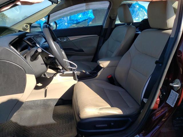 19XFB2F92FE010373 - 2015 HONDA CIVIC EXL წითელი ფოტო 7