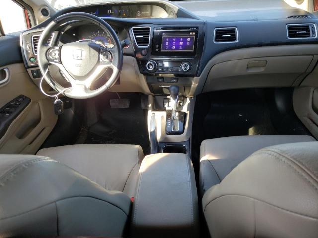 19XFB2F92FE010373 - 2015 HONDA CIVIC EXL წითელი ფოტო 8