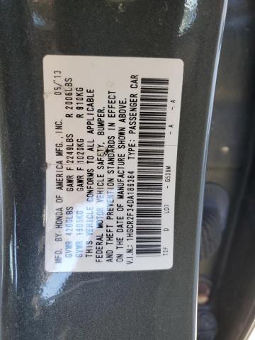 1HGCR2F34DA186384 - 2013 HONDA ACCORD LX GRAY photo 12