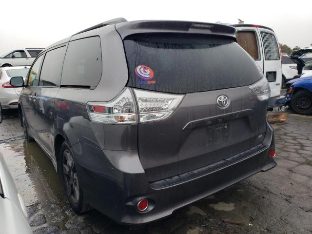 5TDXZ3DC2HS853888 - 2017 TOYOTA SIENNA SE GRAY photo 2