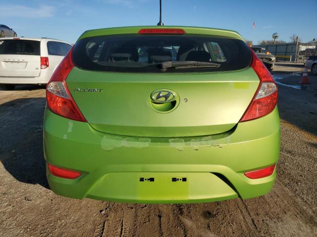 KMHCT5AE3DU069593 - 2013 HYUNDAI ACCENT GLS GREEN photo 6