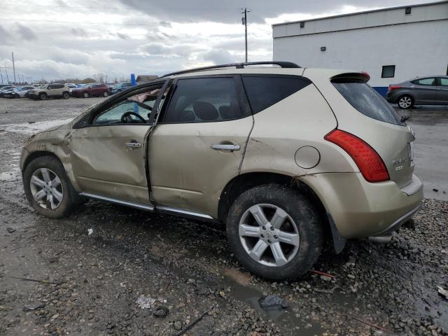 JN8AZ08W96W531517 - 2006 NISSAN MURANO SL BEIGE photo 2