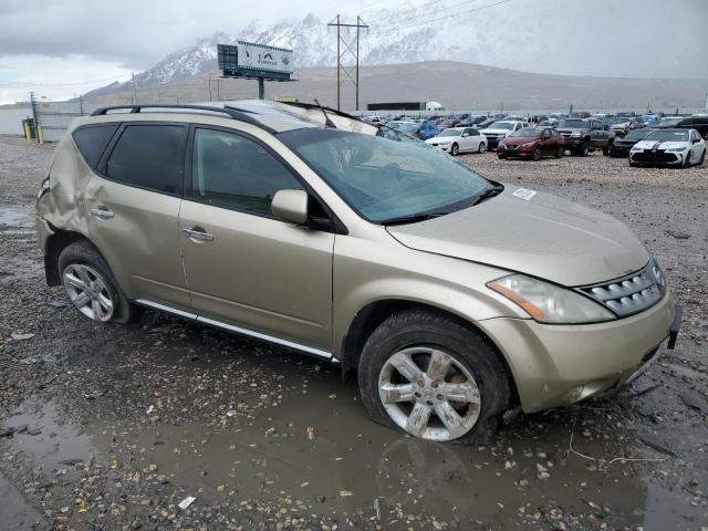 JN8AZ08W96W531517 - 2006 NISSAN MURANO SL BEIGE photo 4