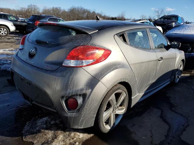 KMHTC6AEXFU226660 - 2015 HYUNDAI VELOSTER TURBO GRAY photo 3