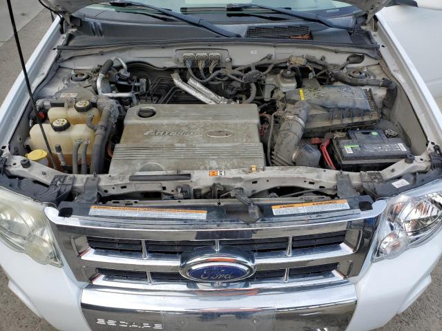 1FMCU49H58KA94616 - 2008 FORD ESCAPE HEV WHITE photo 12