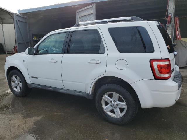 1FMCU49H58KA94616 - 2008 FORD ESCAPE HEV WHITE photo 2