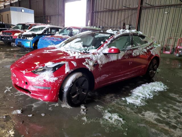 5YJ3E1EA7PF556968 - 2023 TESLA MODEL 3 RED photo 1