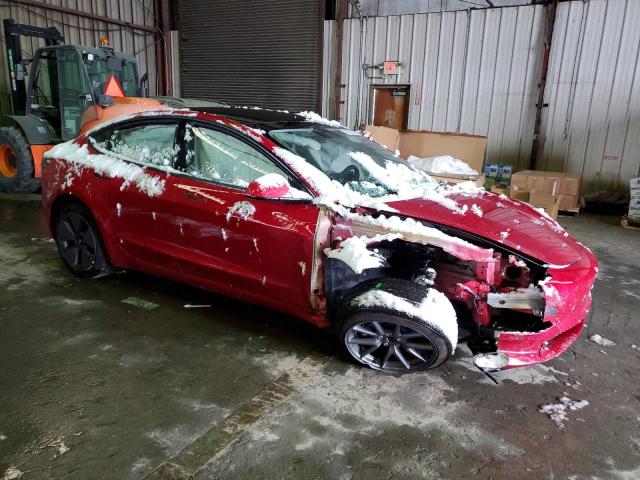 5YJ3E1EA7PF556968 - 2023 TESLA MODEL 3 RED photo 4