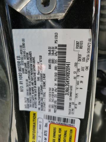 3LN6L2GK9DR820941 - 2013 LINCOLN MKZ BLACK photo 12