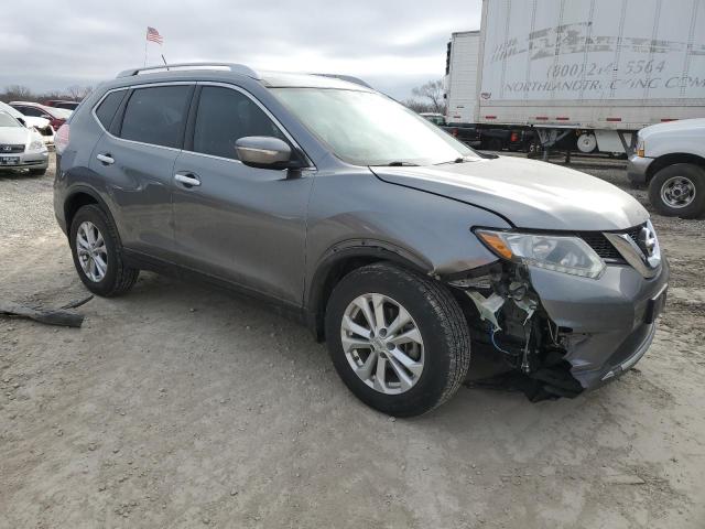 KNMAT2MV2FP554105 - 2015 NISSAN ROGUE S GRAY photo 4