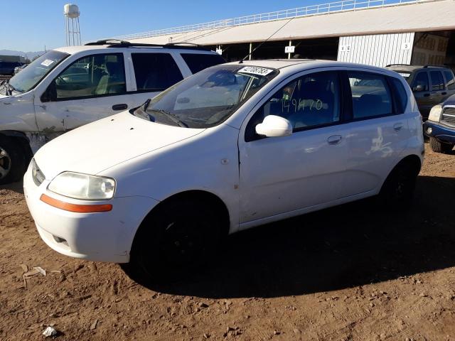 KL1TD666X7B763956 - 2007 CHEVROLET AVEO BASE WHITE photo 1