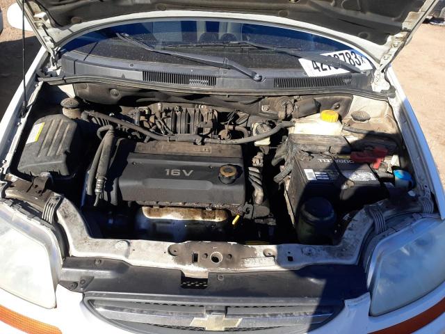 KL1TD666X7B763956 - 2007 CHEVROLET AVEO BASE WHITE photo 11