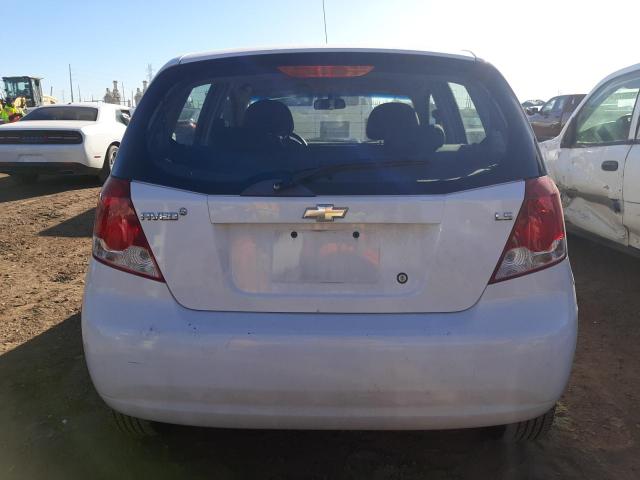 KL1TD666X7B763956 - 2007 CHEVROLET AVEO BASE WHITE photo 6