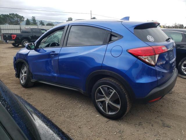 3CZRU6H58MM733604 - 2021 HONDA HR-V EX BLUE photo 2