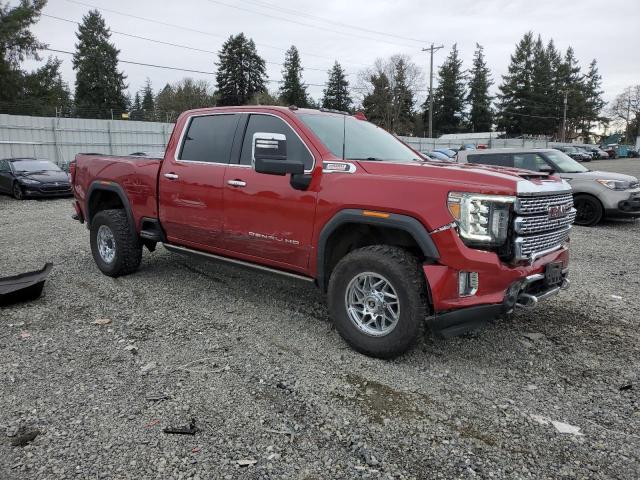 1GT49WEY2NF134134 - 2022 GMC SIERRA K3500 DENALI BURGUNDY photo 4