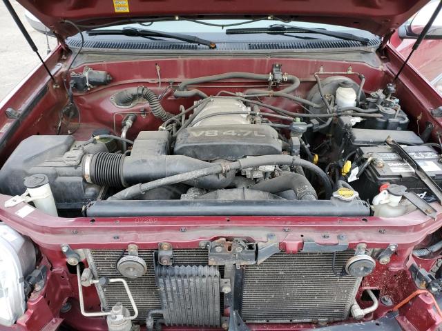 5TBBT4413YS123223 - 2000 TOYOTA TUNDRA ACCESS CAB 红色 照片 11