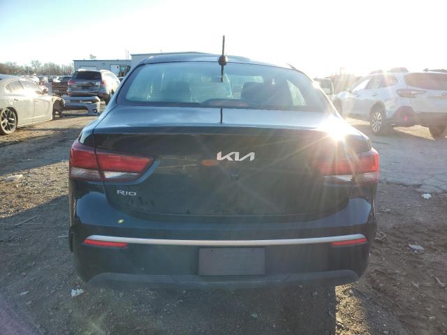 3KPA24AD7PE628873 - 2023 KIA RIO LX BLACK photo 6