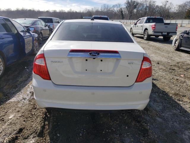 3FAHP0JA4CR434762 - 2012 FORD FUSION SEL WHITE photo 6